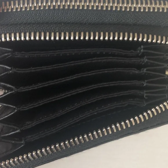 All Saints Kim Genuine Calf Hair/Leather Cardholder (NWT) - Picture 10 of 11